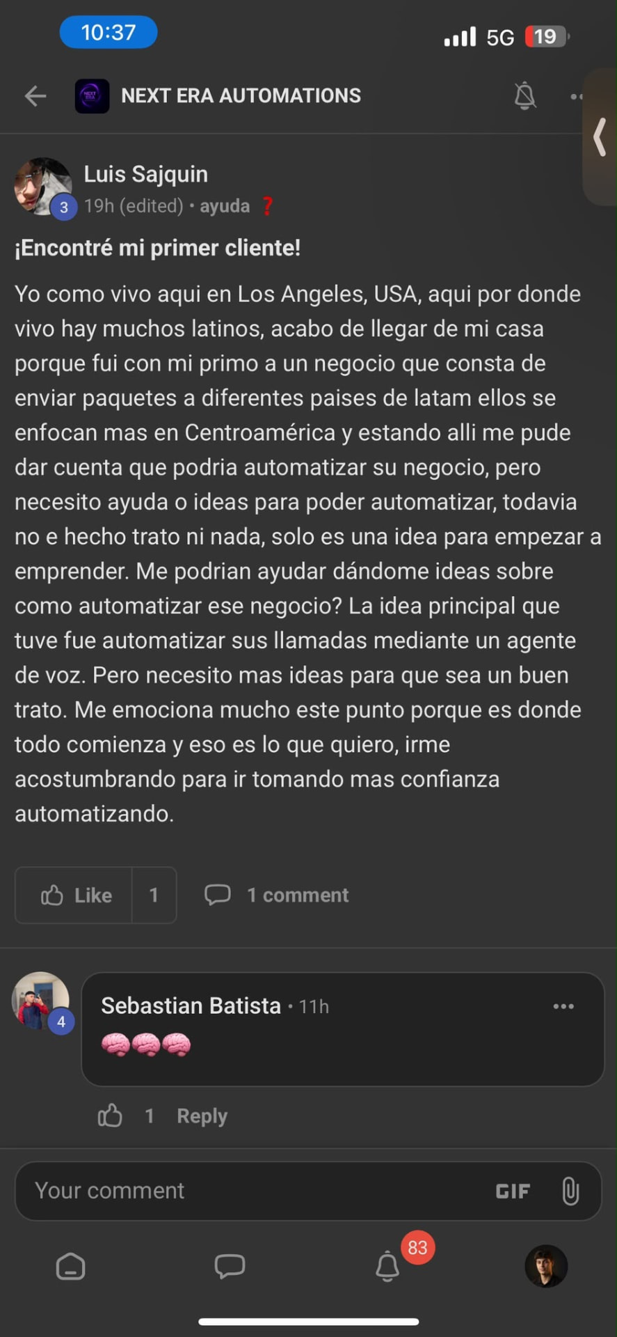 Luis Sajquin: encontré mi primer cliente en Los Ángeles